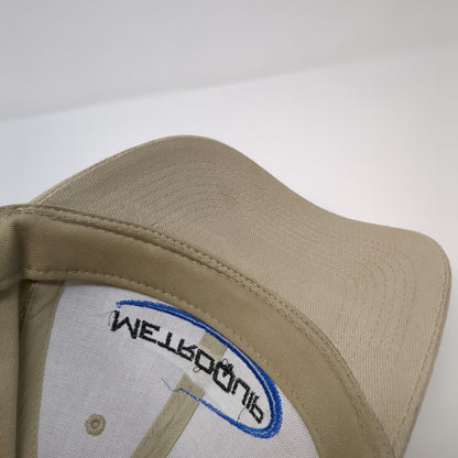 Metroquip Strapback Hat Tan One Size Adjustable Embroidered 6 Panel Otto Cotton