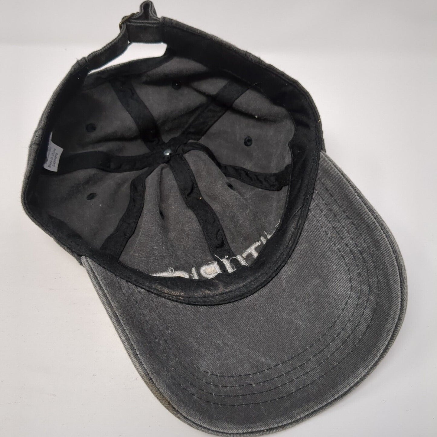 Futurist Sideback Hat Gray One Size Adjustable Embroidered 6 Panel Cotton