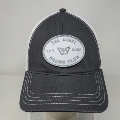 The Aubri Brown Club Est. 2007 Snapback Trucker Hat Gray M/L 6 Panel Richardson
