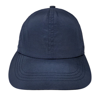 Unbranded Strapback Hat Ponytail Blue 58cm Adjustable Solid Blank
