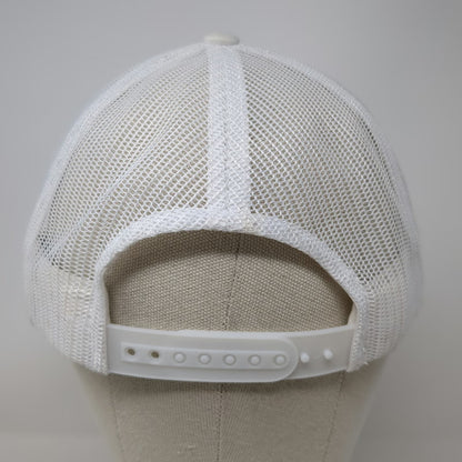 KBETHOS Trucker Hat White One Size Snapback Mesh Sand Jamm Wildwood NJ Graphic