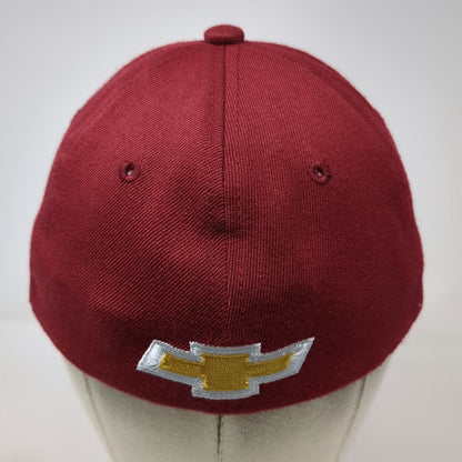 Modavenca Magallanes Baseball Cap Red One Size Stretch Fitted Chevrolet Hat