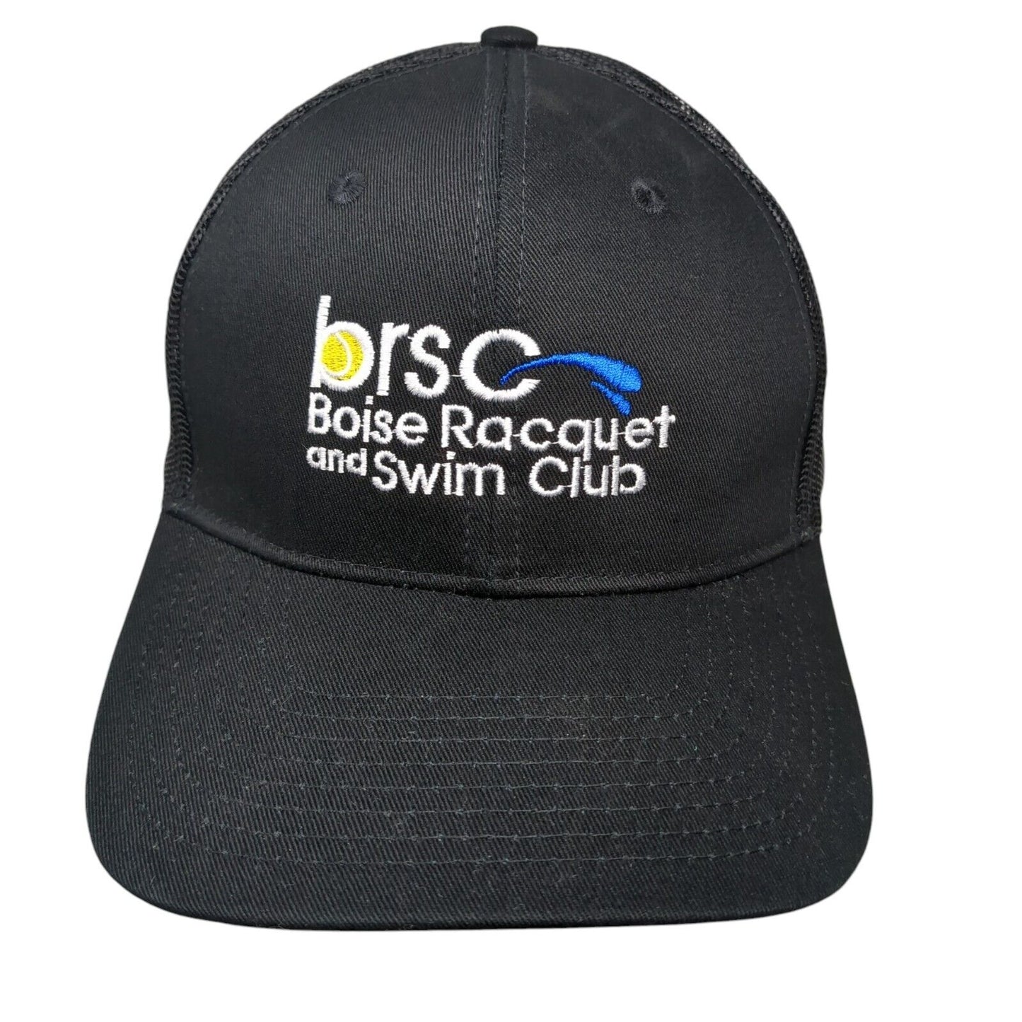 Boise Racquet and Swim Club Snapback Trucker Hat Black OSFA Mesh Back