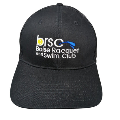 Boise Racquet and Swim Club Snapback Trucker Hat Black OSFA Mesh Back