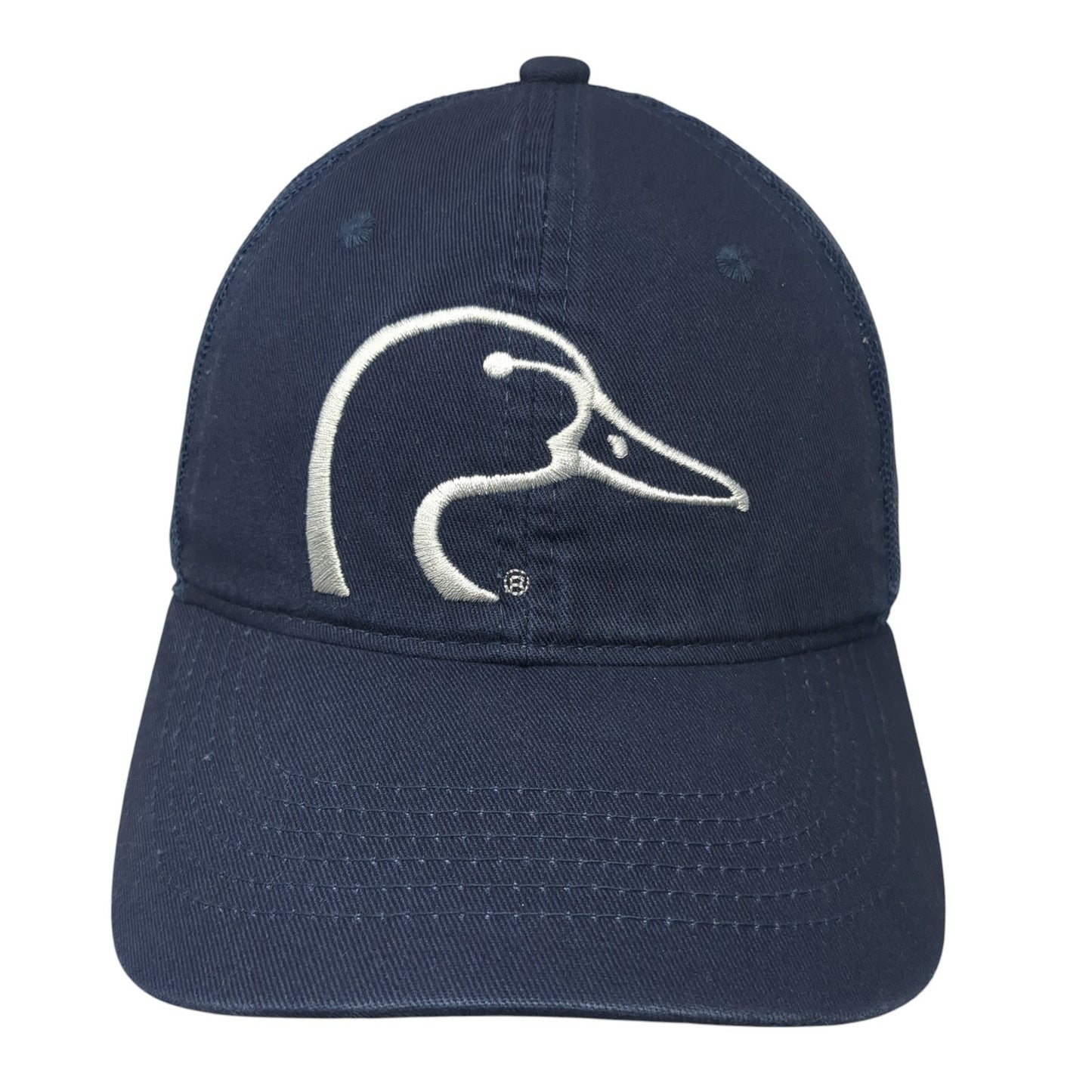 Ducks Unlimited Logo Strapback Mesh Back Trucker Hat Blue One Size Solid