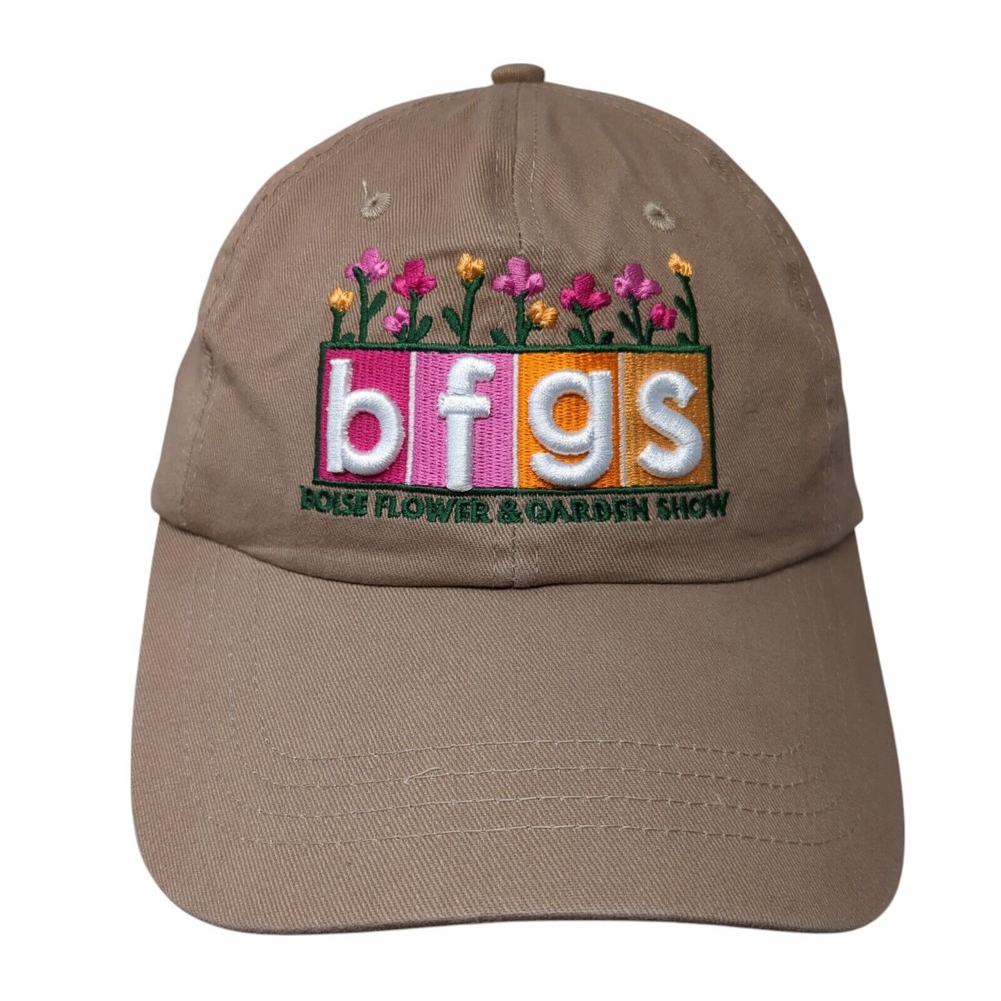 BFGS Boise Flower & Garden Show Strapback Hat Brown One Size 6 Panel