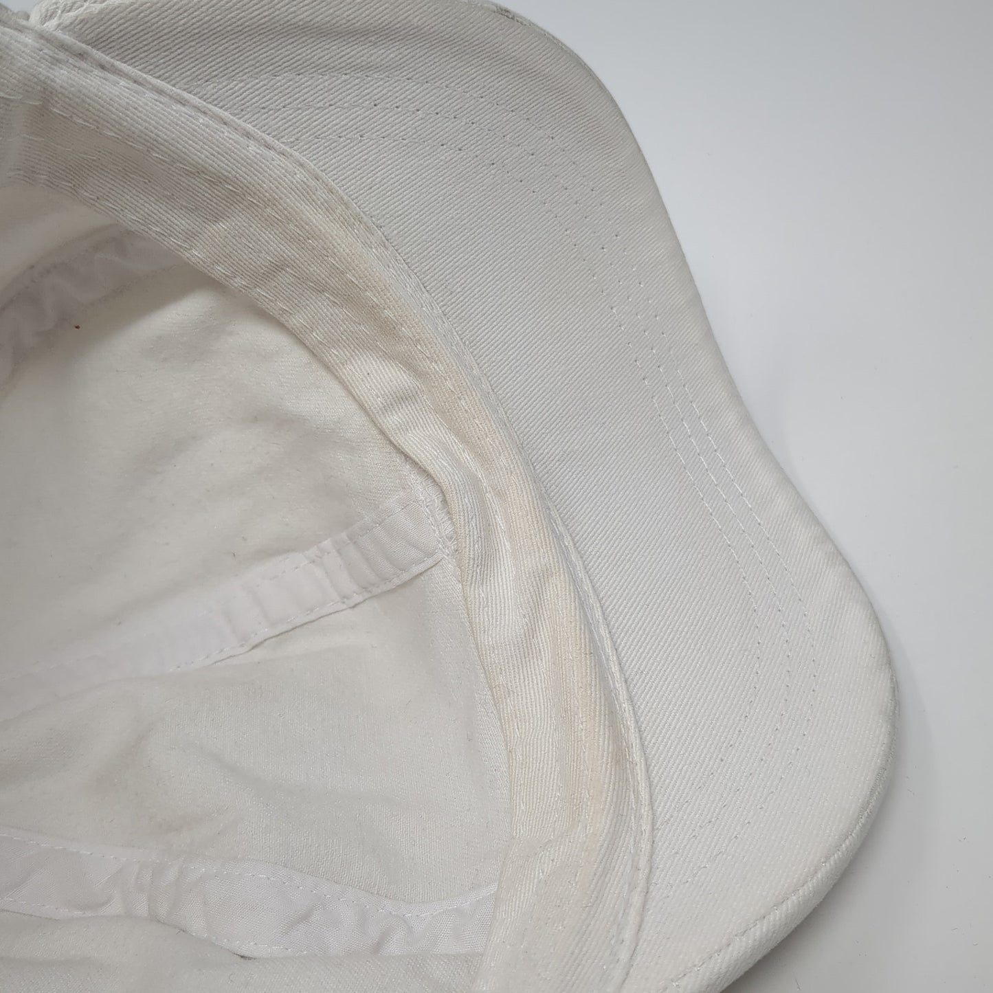 Unbranded Fitted Cadet Army Cap Hat White One Size Solid Blank Outdoor