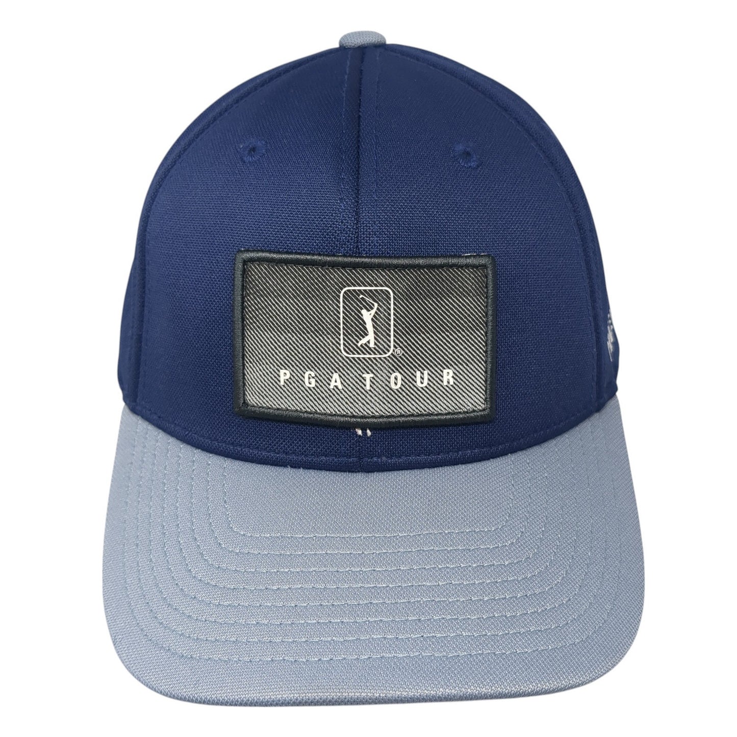 PGA Tour Slideback Baseball Cap Blue One Size Adjustable Embroidered 6 Panel