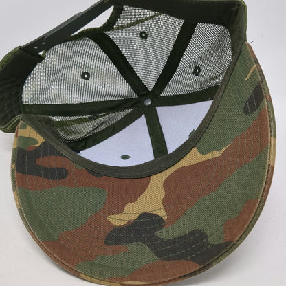 Decky Trucker Hat Green Camo One Size Kip Moore Beer Money Mesh Back Snapback