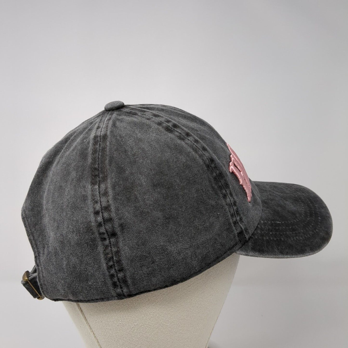 Howdy Slideback Hat Gray One Size Adjustable Embroidered Western 6 Panel
