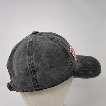 Howdy Slideback Hat Gray One Size Adjustable Embroidered Western 6 Panel