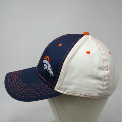 BDA Denver Broncos NFL Cap Blue One Size Verizon Logo Orange Stitching Strapback