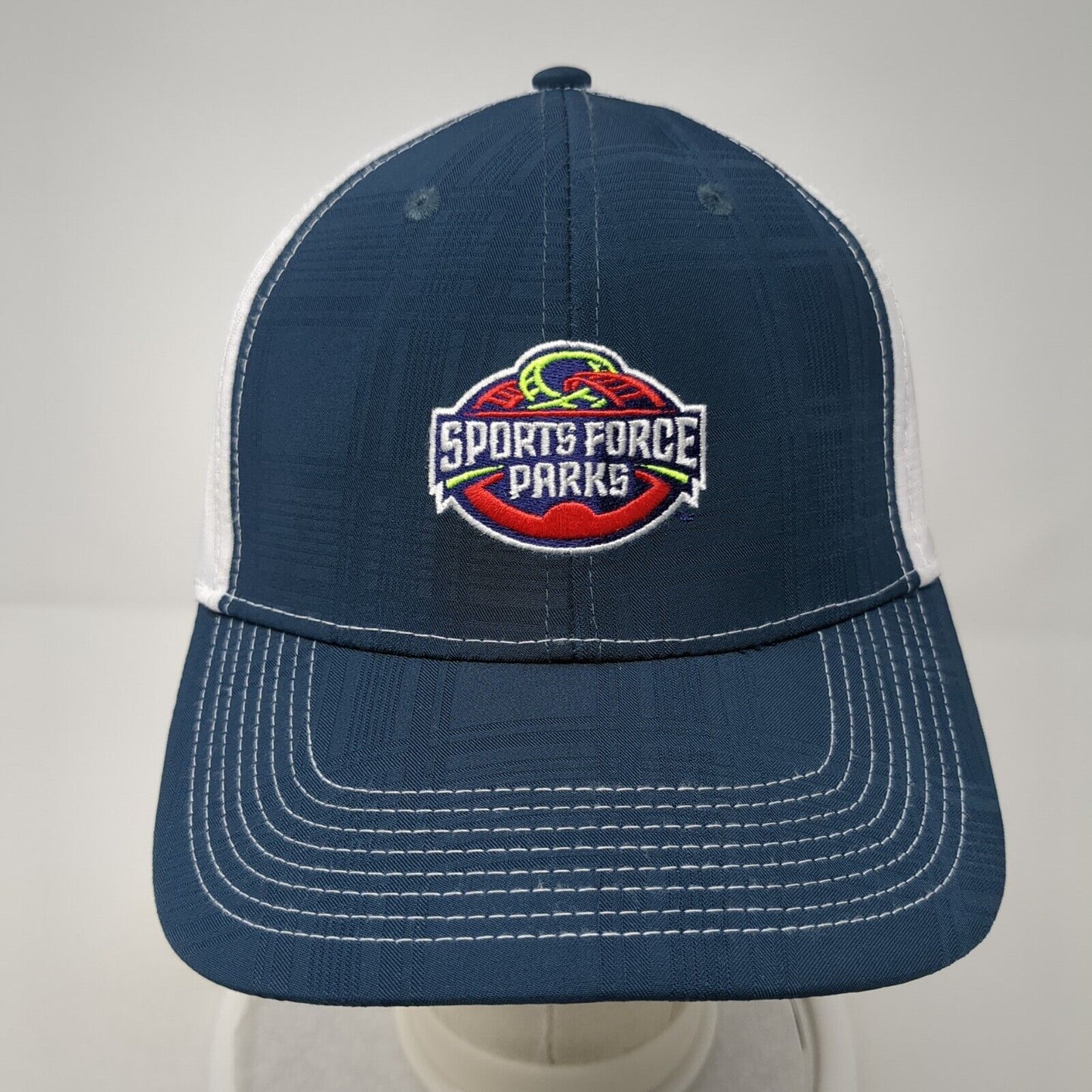Sports Force Parks Strapback Hat Blue One Size Cap America Golf 6 Panel