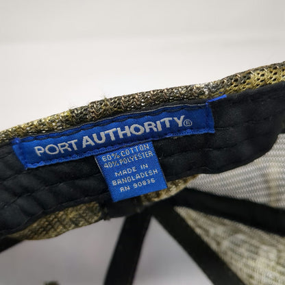 Port Authority Baseball Cap Green One Size Camo Mesh Back Strapback Samson Hat