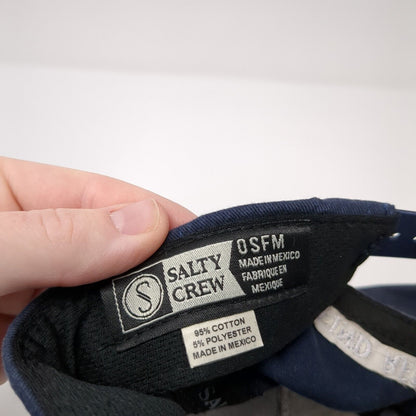 Salty Crew Patch Snapback Hat Blue One Size Find Refuge In The Sea