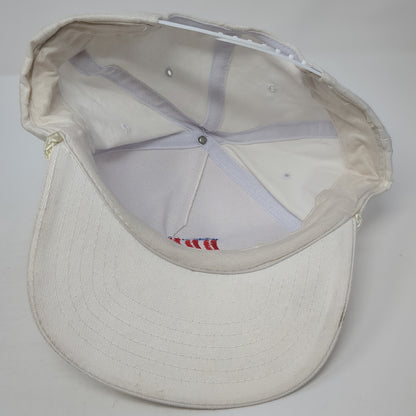 Members America Credit Union Snapback Rope Hat White One Size Outdoor