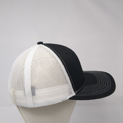Builders First Source Snapback Trucker Hat Black OS Adjustable Mesh Back Ivory