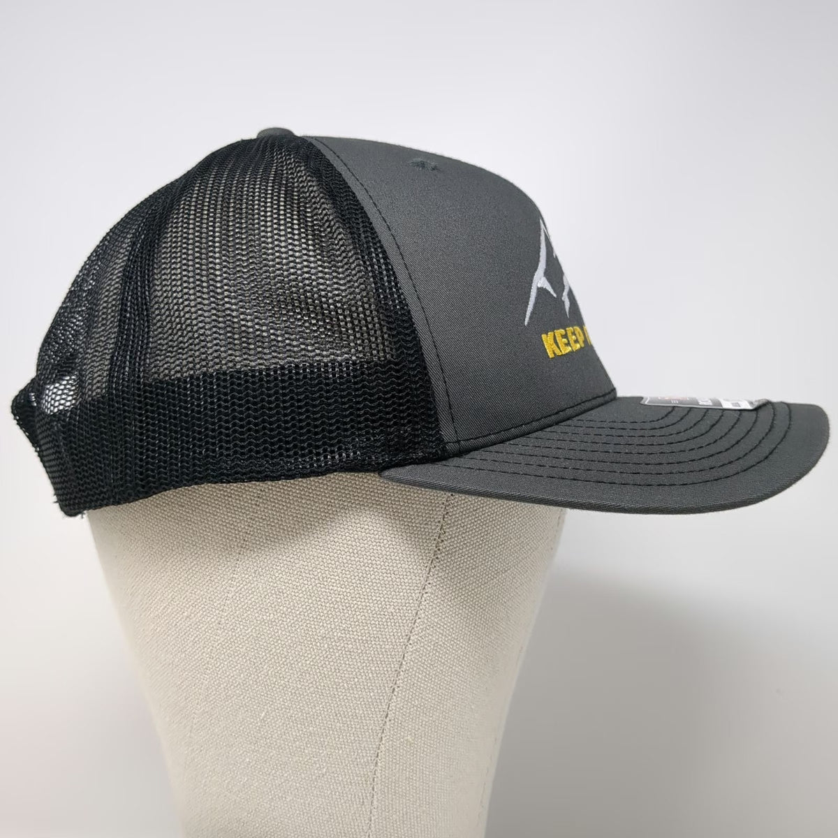 Richardson Trucker Hat Gray One Size Keep It Cool Mountain Snapback Mesh 112