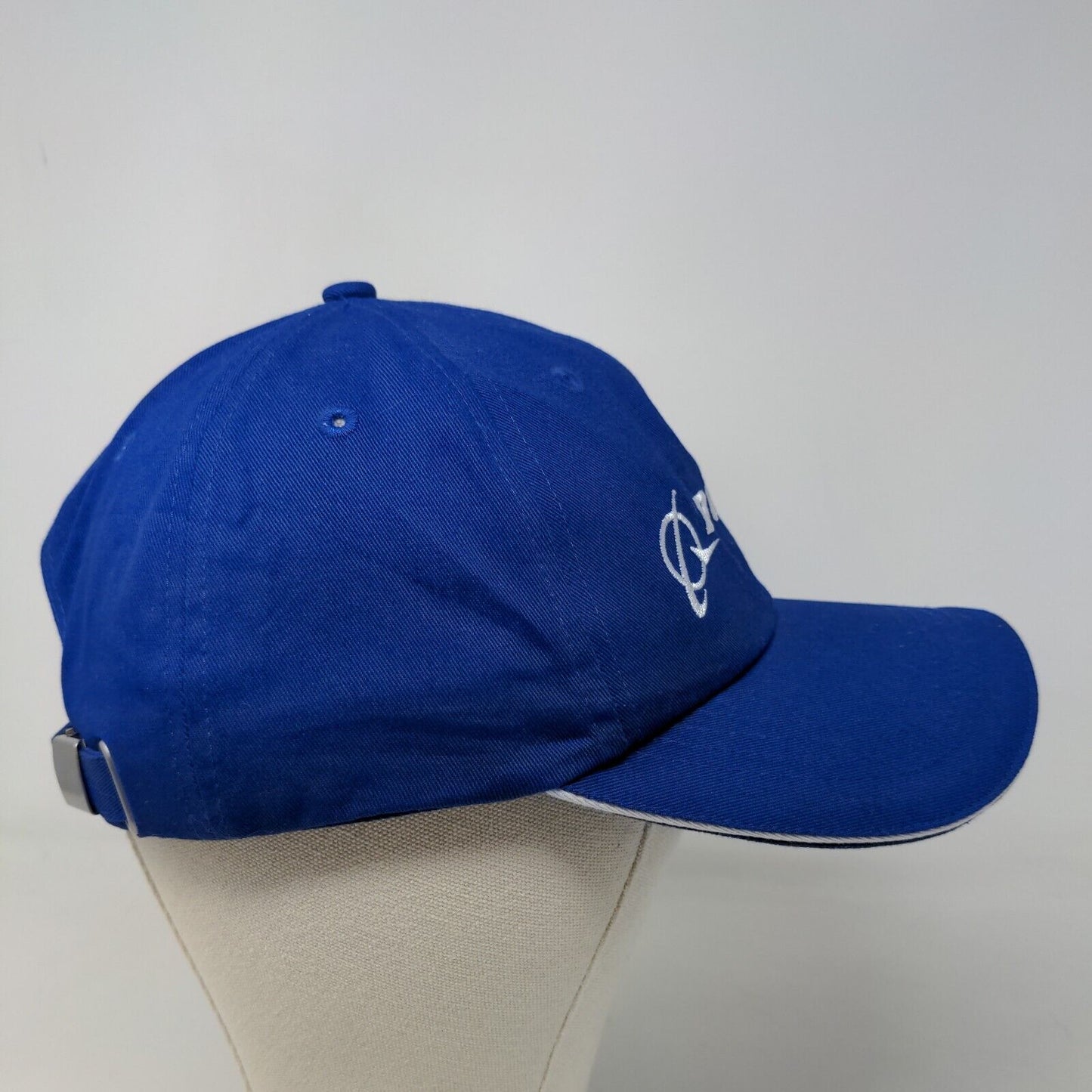 Boeing Men's Slideback Hat Blue Adjustable Embroidered Logo Cotton