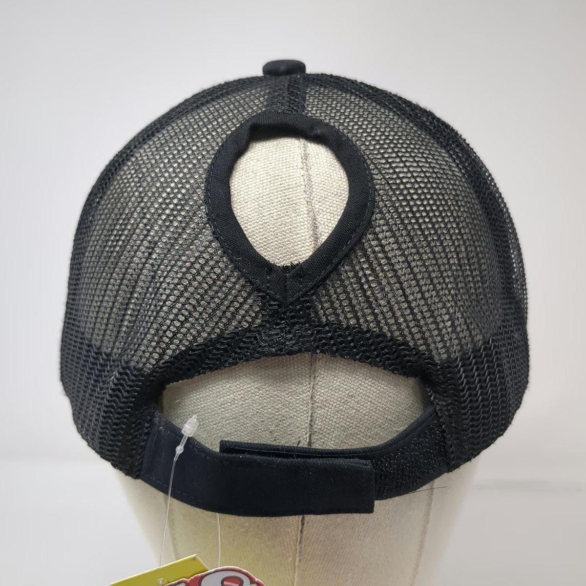 Showman Trucker Black One Size Yellowstone Y Brand Mesh Ponytail Western Hat