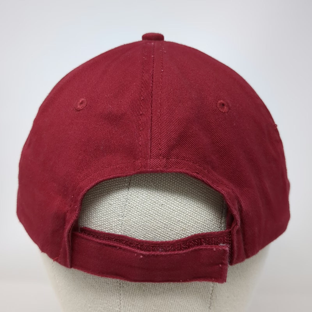 Sabra Logo Baseball Cap Red One Size Strapback Adjustable Cotton Embroidered Hat