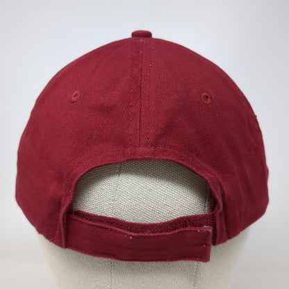 Sabra Logo Baseball Cap Red One Size Strapback Adjustable Cotton Embroidered Hat