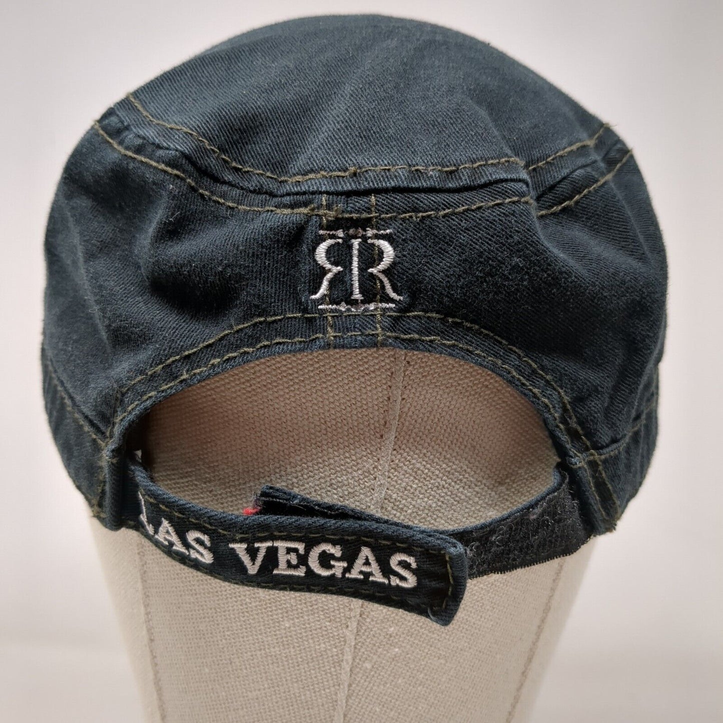 The City of Las Vegas Strapback Cadet Army Cap Black OS Adjustable Robin Ruth