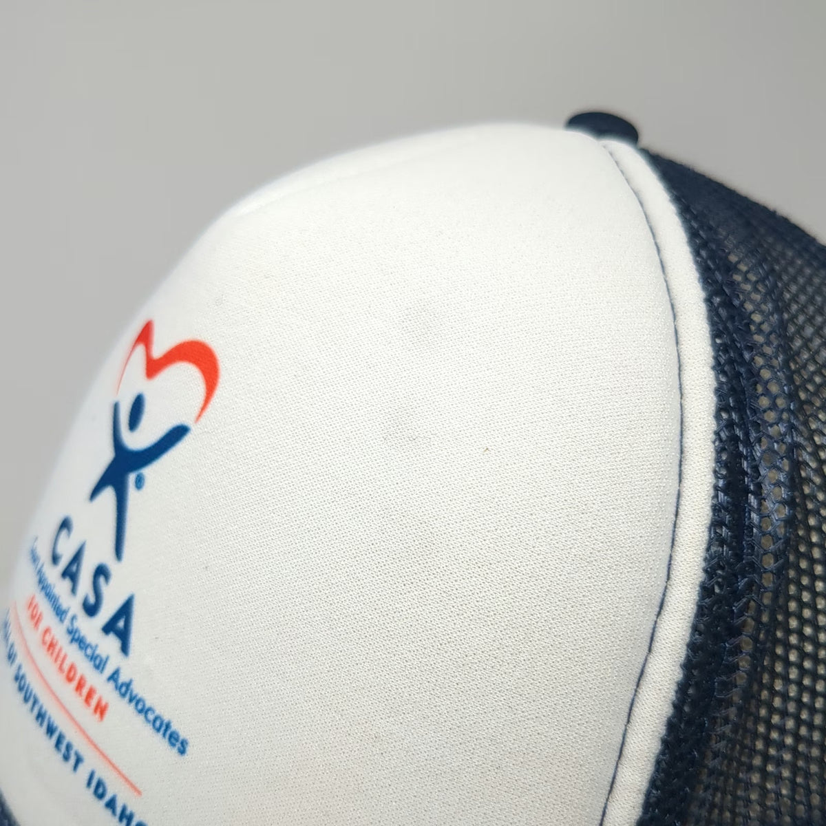 Otto Trucker Hat Blue One Size CASA Southwest Idaho Foam Mesh Back Snapback Rope