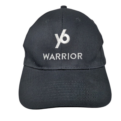 Y6 Warrior Strapback Hat Black OSFA Embroidered Adjustable Vitronic
