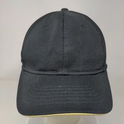 Athletic Works Snapback Hat Black One Size Adjustable Solid Blank