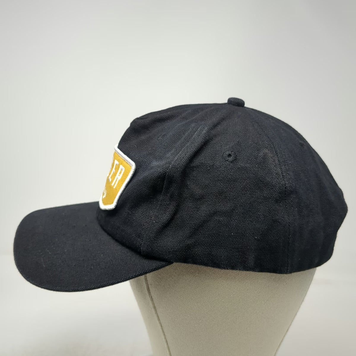 Seager Company 5 Panel Hat Black One Size Snapback Cotton Patch Logo