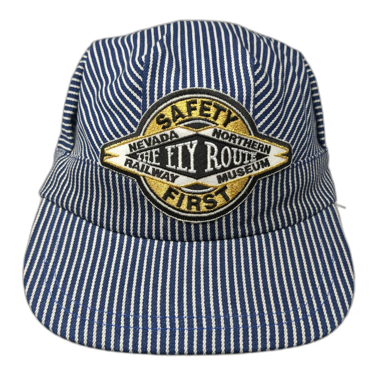 Blue Snapback Hat Nevada Northern Railway Museum Ely Route One Size USA Made