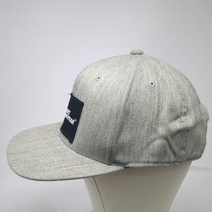 Yupoong Snapback Gray One Size Hat Boart Longyear Patch Flat Brim Flexfit Tech