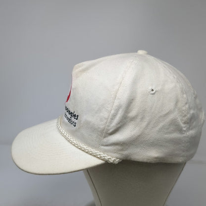 T.I. 5 Panel White One Size Hat Snapback Lucent Technologies Bell Labs Rope