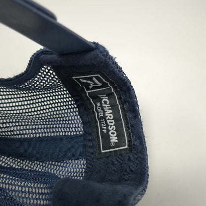 Richardson Trucker Hat Blue One Size ZND Temporary Fence Solutions Mesh Patch