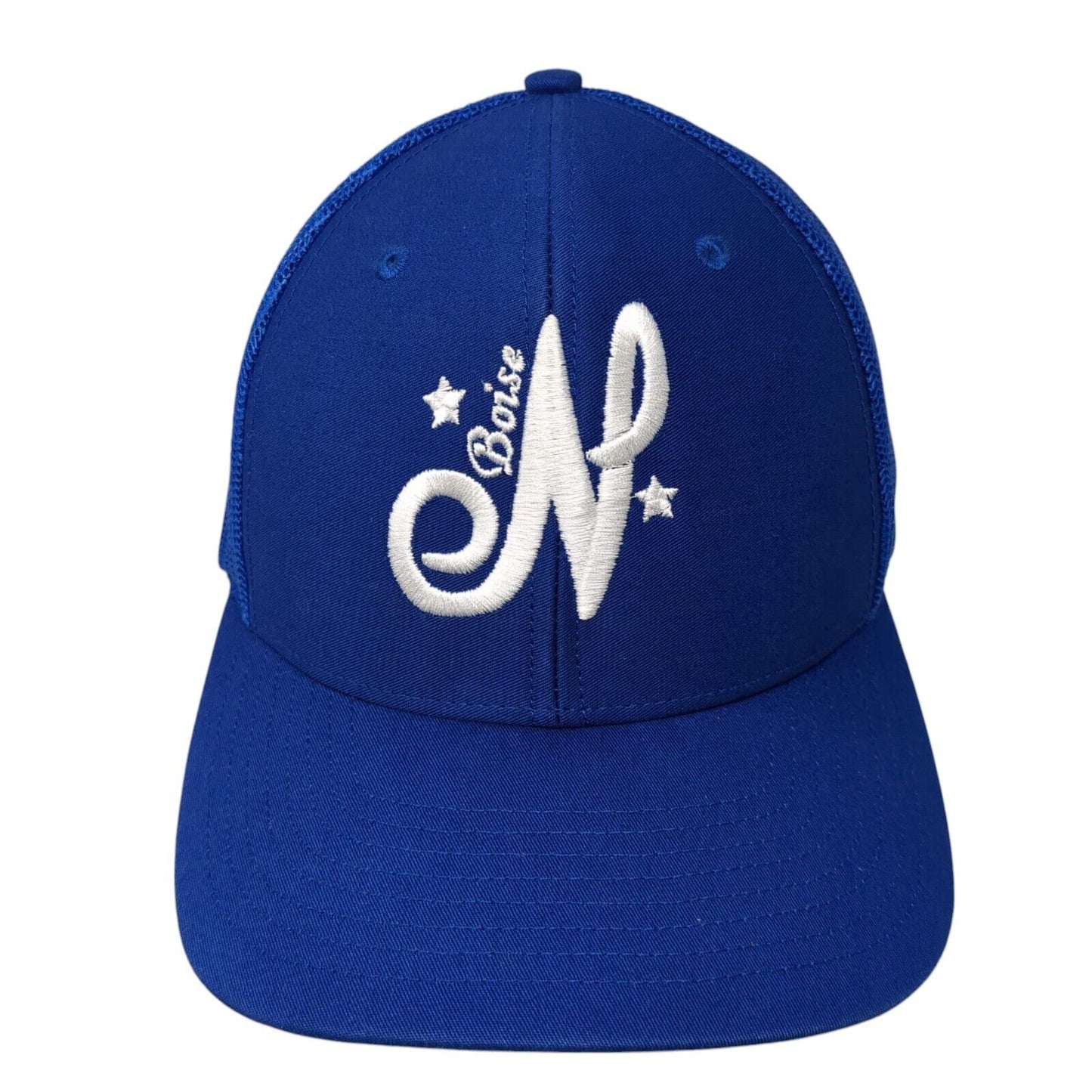 North Boise Snapback Trucker Hat Blue One Size Adjustable Mesh Back Richardson