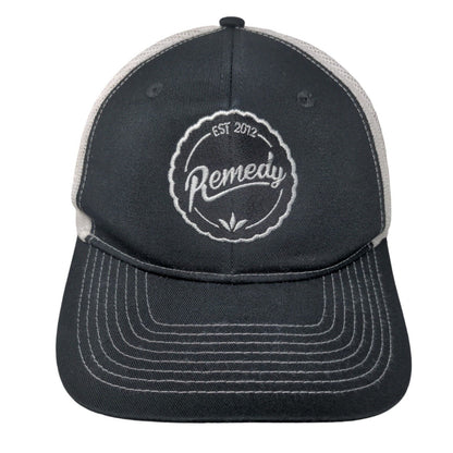 Remedy Snapback Mesh Back Trucker Hat Black One Size Port Authority