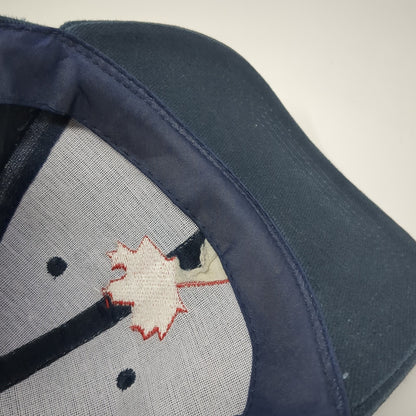 Prince Edward Island Strapback Baseball Cap Blue One Size Adjustable Embroidered