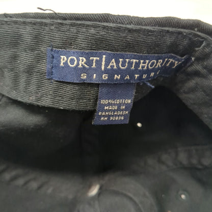 Port Authority Black Baseball Cap One Size John Ward Farrier Service Cotton Hat
