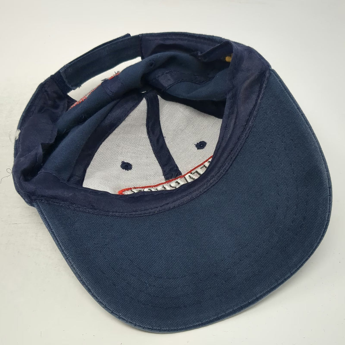 Vitarroz Blue Baseball Cap One Size Strapback Embroidered Patch Red White Hat