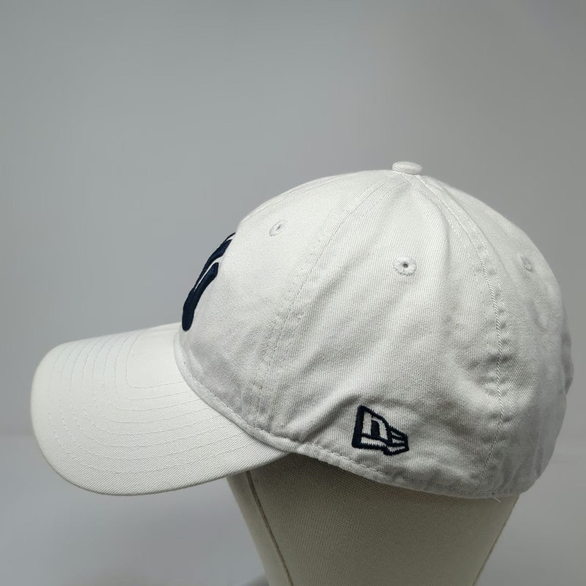 New York Yankees MLB New Era Baseball Cap White L 49FORTY Gray Under Brim Hat