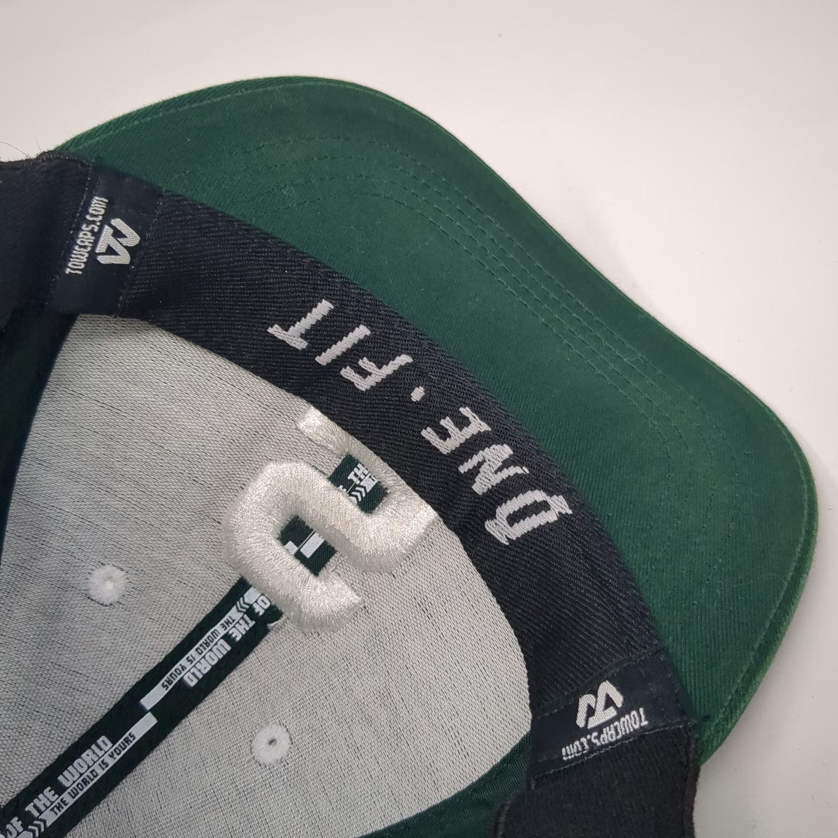 Michigan State Spartans NCAA Top of the World Fit Cap Green White One Size Hat