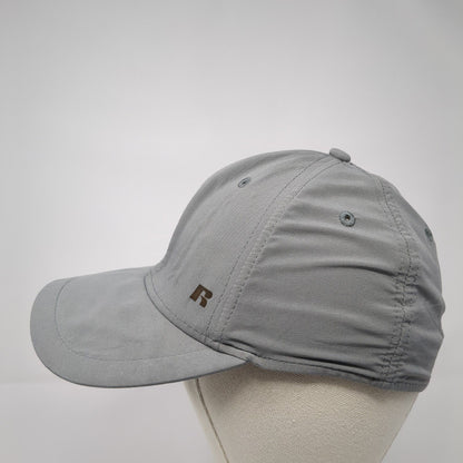 Russell Fitted Hat Gray Size L/XL Lightweight Vented Holes 6 Panel Blank