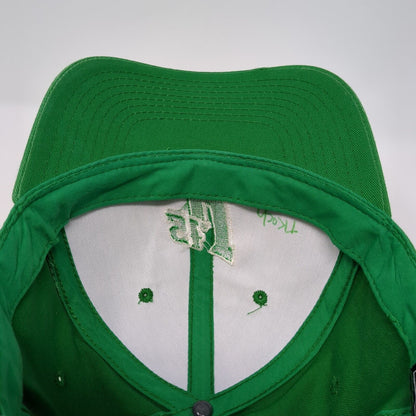 St. J Strapback Hat Green One Size Adjustable Embroidered 6 Panel Outdoor Cap