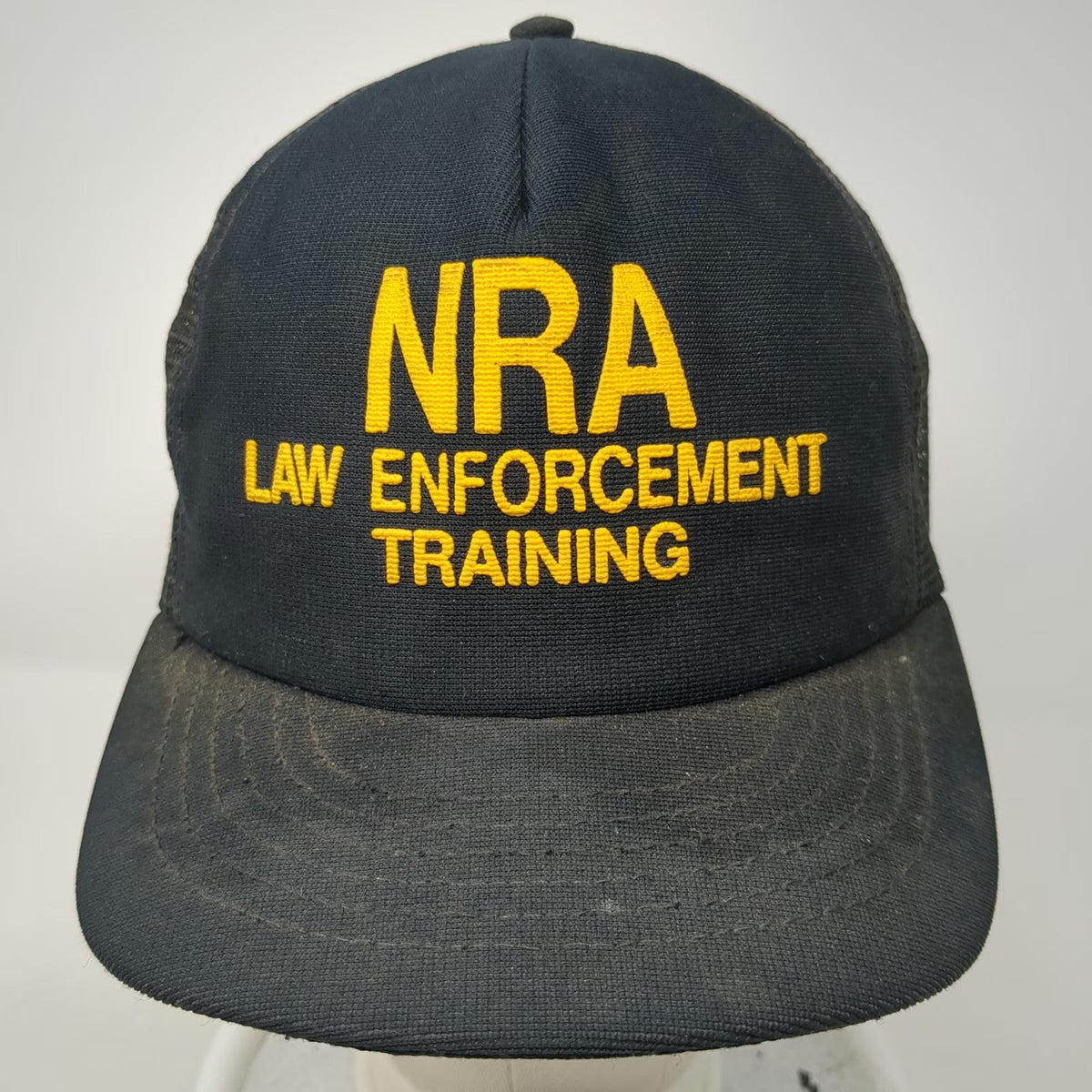 Trucker Hat Black One Size NRA Law Enforcement Training Snapback Mesh Back Hat