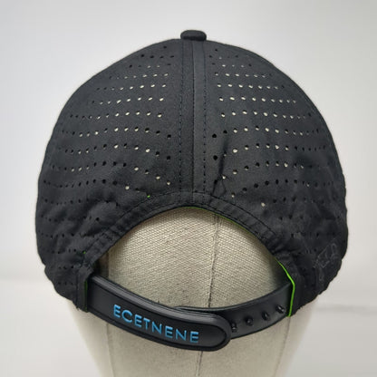CMG Financial Mortgage Trucker Hat Black OSFM Perforated Snapback Blue Underbrim