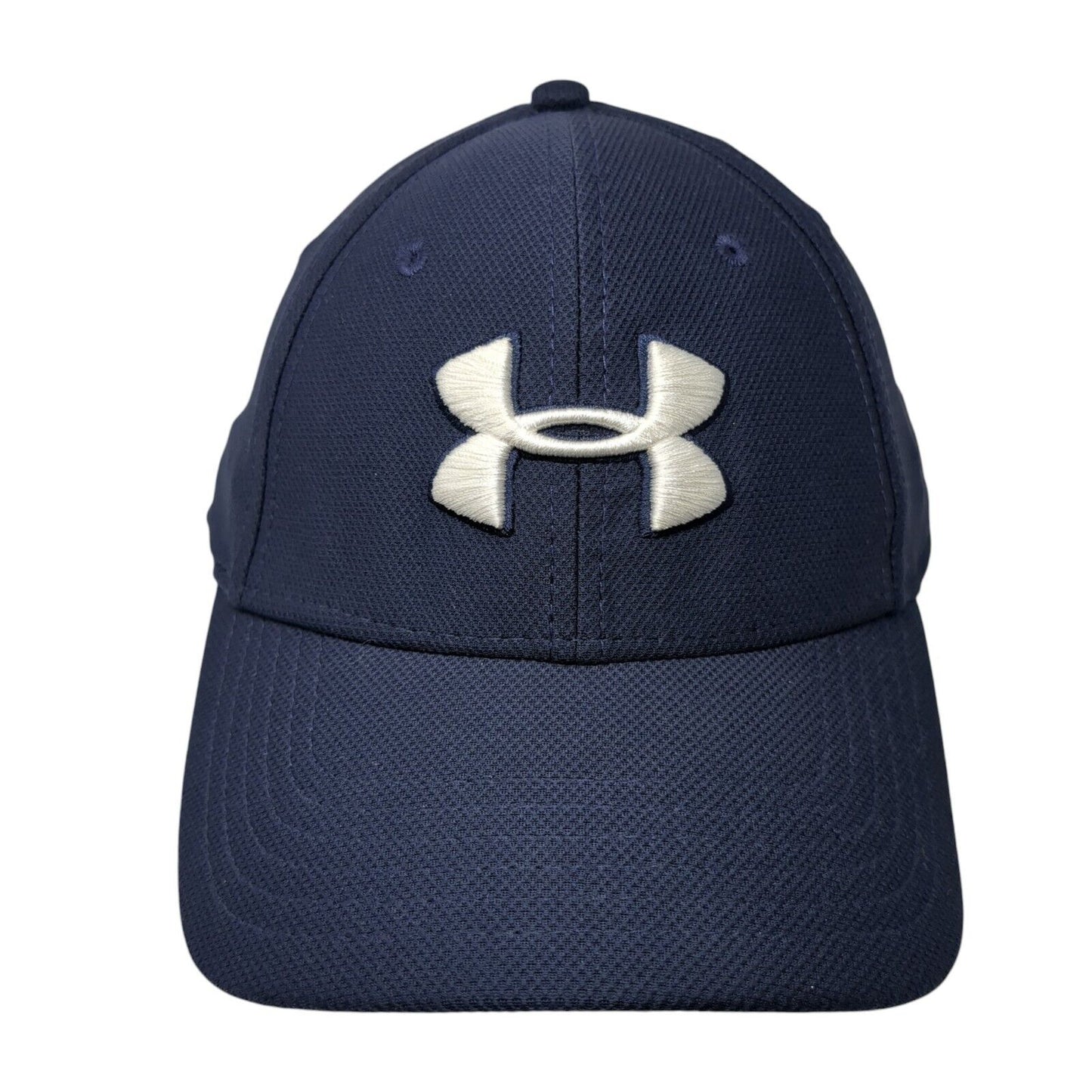 Under Armour Fitted Hat Blue L/XL Classic Fit Embroidered Blitzing 6 Panel