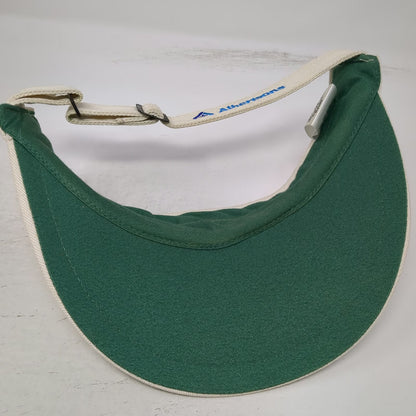 Nike Visor Beige Golf Tour Albertsons Logo Embroidery Cotton Hat Vintage