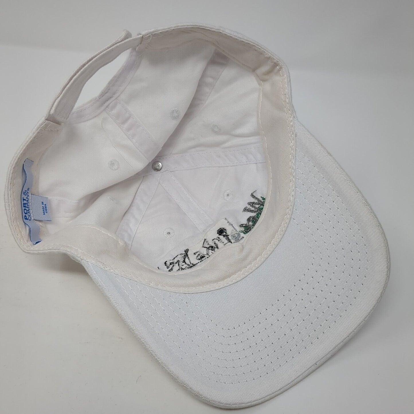 Wee Links Golf League Strapback Hat White One Size Adjustable 6 Panel