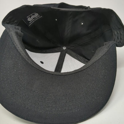 Wicked Wear Bodybuilding Snapback Hat Black One Size Structured Flat Bill Cap